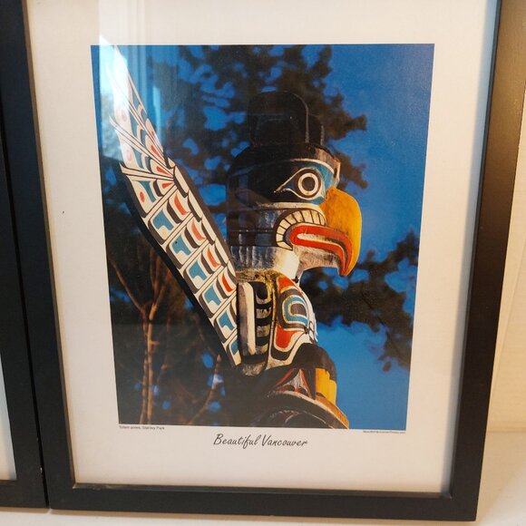 Beautiful Vancouver Totem Pole Framed Prints - 15in X 12in - Picture 2 of 4
